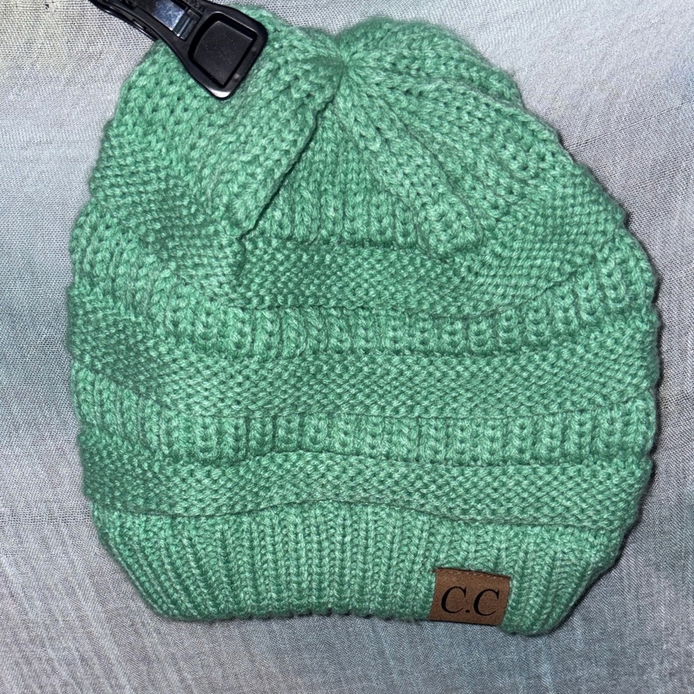 C.C Kids Light Green Knit Hat